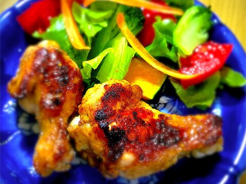 ヨーグルト不要!フライパンで手羽元タンドリーチキン